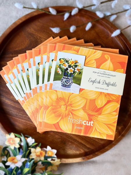 10 pack of Mini English Daffodil greeting cards