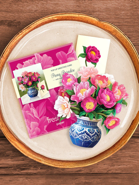 notecard, greeting card and envelope on plate