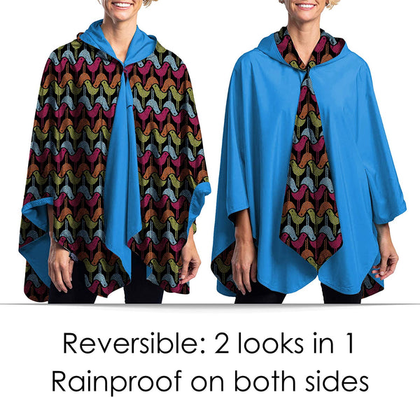 RainCaper reversible rain poncho