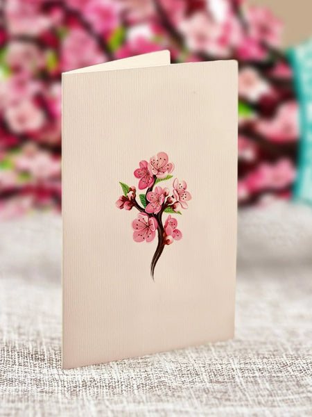 Mini Cherry Blossoms Greeting Card