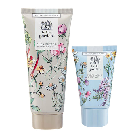 In the Garden hand cream and hand wash tubes