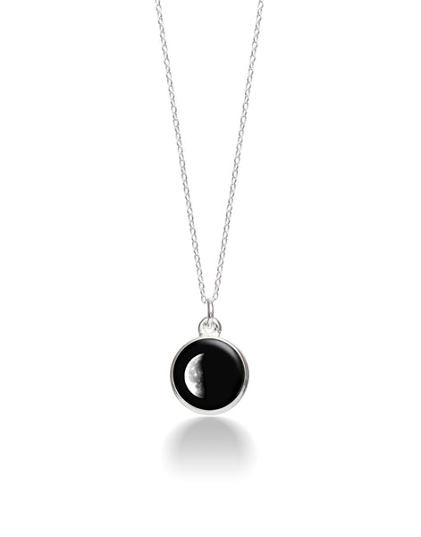 Moonglow 3D necklace waning moon