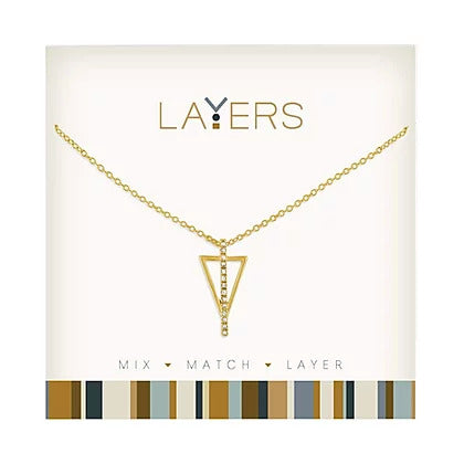 Lay-81G Gold triangle with bar
