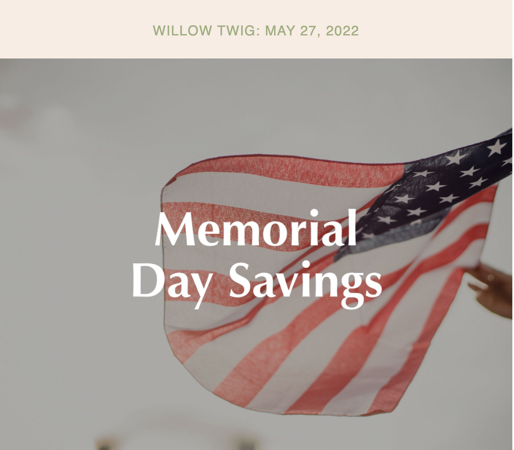Memorial Day Savings Just For You