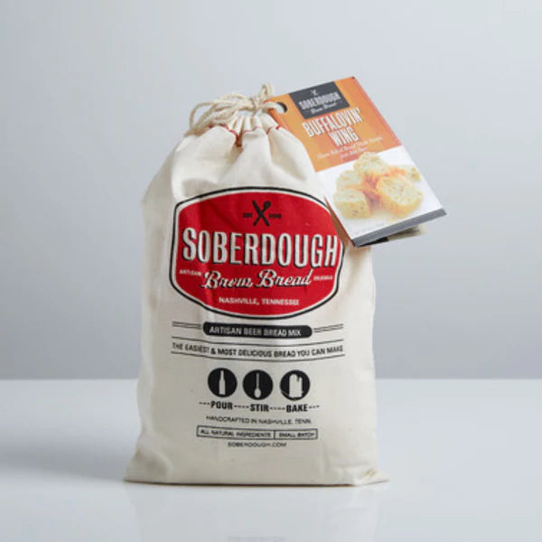 Package of Soberdough Buffalovin' brew bread mix