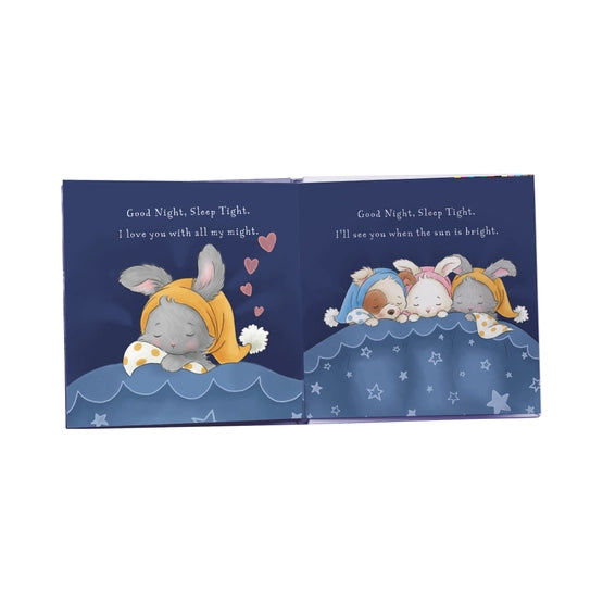 Inside text of book "Good Night, Sleep tight" Story Book from Bunnies by the Bay