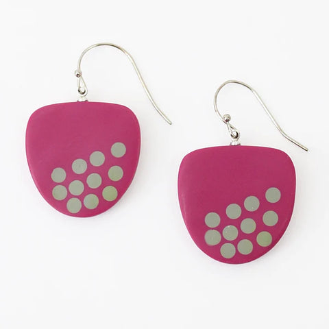 Pink Evie Drop Earrings by Sylca Designs