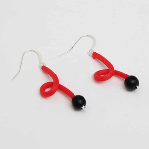 Red Ava Earrings