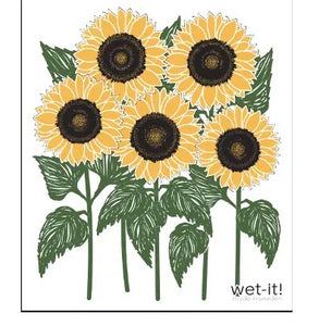 Sunflower Field Swedish Dishcloth