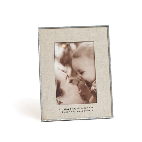 All that I am, or hope to be, I owe to my angel mother. photo frame from Sugarboo & Co.
