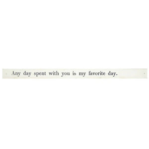 "any day spent with you is my favorite day" poetry stick from Sugarboo & Co.