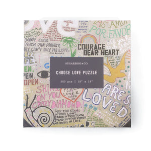 Choose Love 500 piece puzzle with love quotes