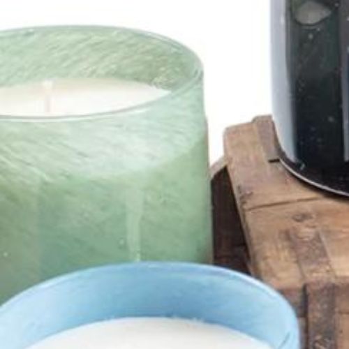 Earth Candle, green color