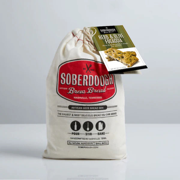 Herb & Olive Focaccia Brew Bread packaging