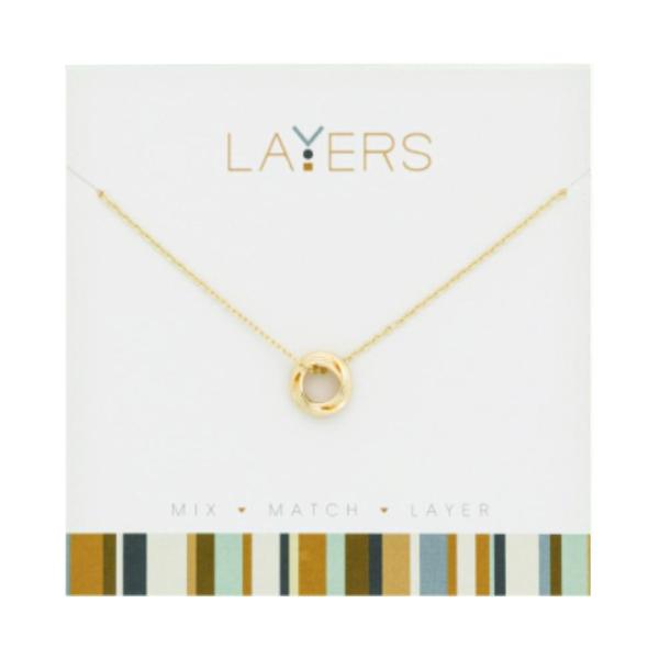 Lay-83G Layers gold entwined circles