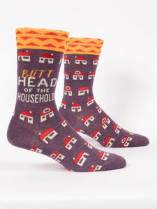 Men's Crew Socks - Butthead of the Household