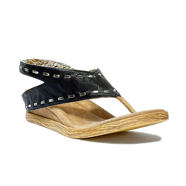 Feena reversible sandal, black side