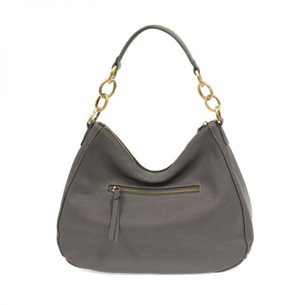 Shanae Chain Handle Convertible Handbag - Charcoal Color