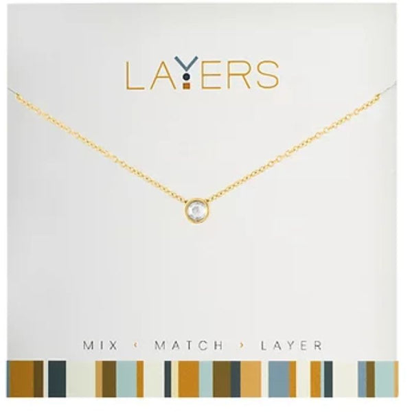 Lay-03G Layers Gold Necklace