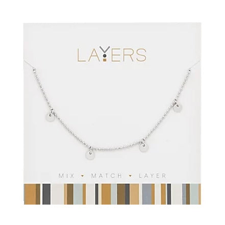 Lay-501S Silver necklace with mini coins