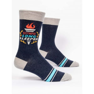 Olympic Long Sleeper - Men's Crew Socks by Blue Q