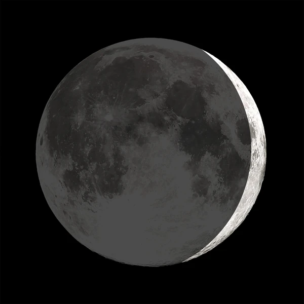 Moonglow CA Waxing Crescent Moon