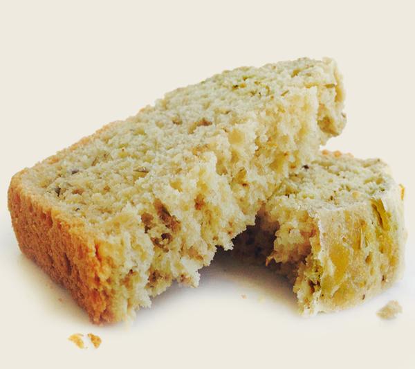 Savory slices of Rosemary Artisan Brew Bread
