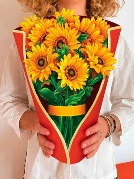Fresh Cut Paper Sunflower greeting card