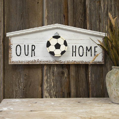 "Our Home" Display board with soccer trivet
