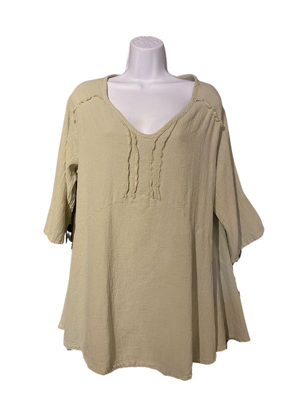 Canal Tunic by Oh My Gauze in Rye color