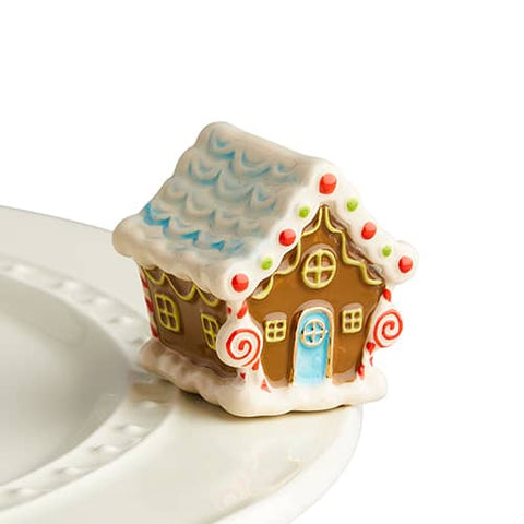 Candyland Lane Gingerbread House Mini - Nora Fleming mini