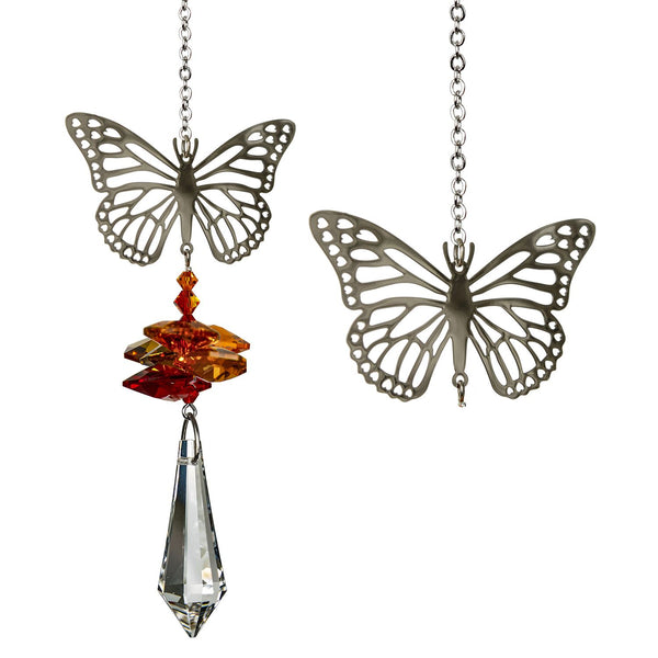 This Woodstock Chimes Butterfly Suncatcher works equally well as a sun catcher or Christmas ornament. Hang it in your office or dorm room
