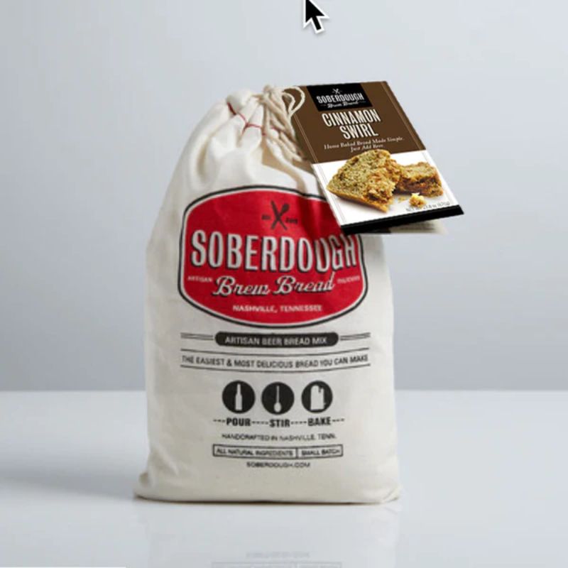 Package of Soberdough Cinnamon Swirl Brew Bread Mix
