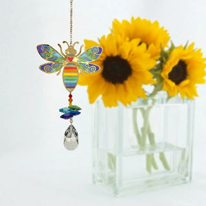Crystal Wonders Bumblebee lifestyle image with sunflowers