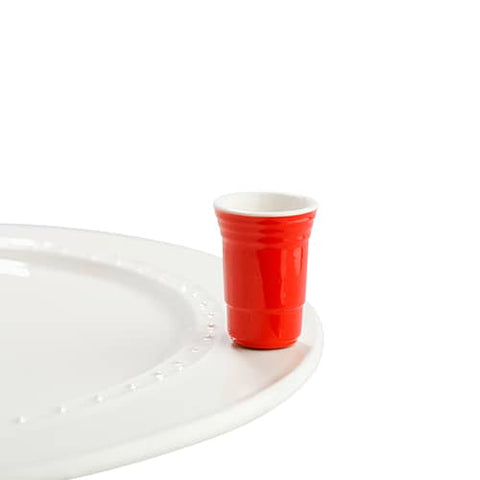 Fill Me UP red plastic cup mini by Nora Fleming