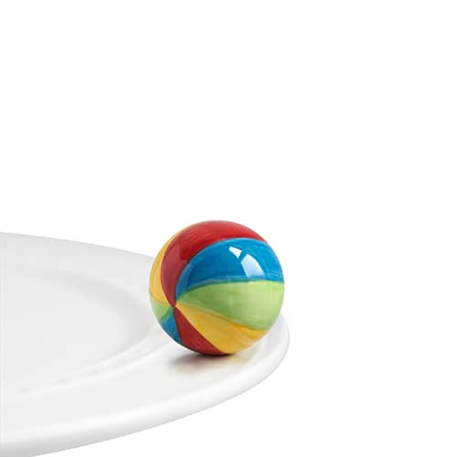 #A014 - Have a Ball Mini by Nora Fleming. This colorful beachball will be a welcome part of your summertime festivities! Place it on a plate of veggies, or hot dogs at your cookout