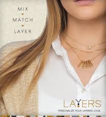 Layers model with mix & match necklaces
