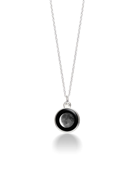 Moonglow necklace CD waning crescent moon